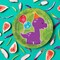 8 Count Little Dino Brontosaurus Paper Dessert Plates 7-Inch Dinosaur Party Tableware